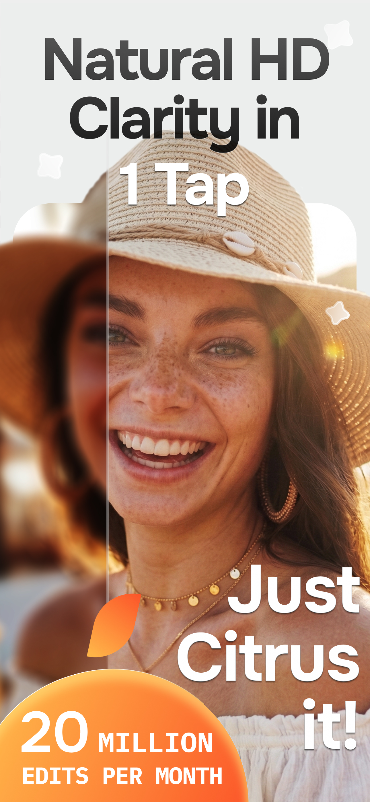 Citrus 1 Tap Photo Enhancer AI