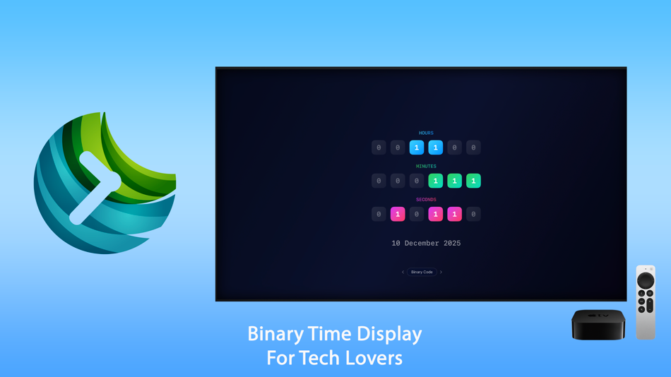 #6. Clock for TV - Animated Time (iOS) By: Igor Bidenko