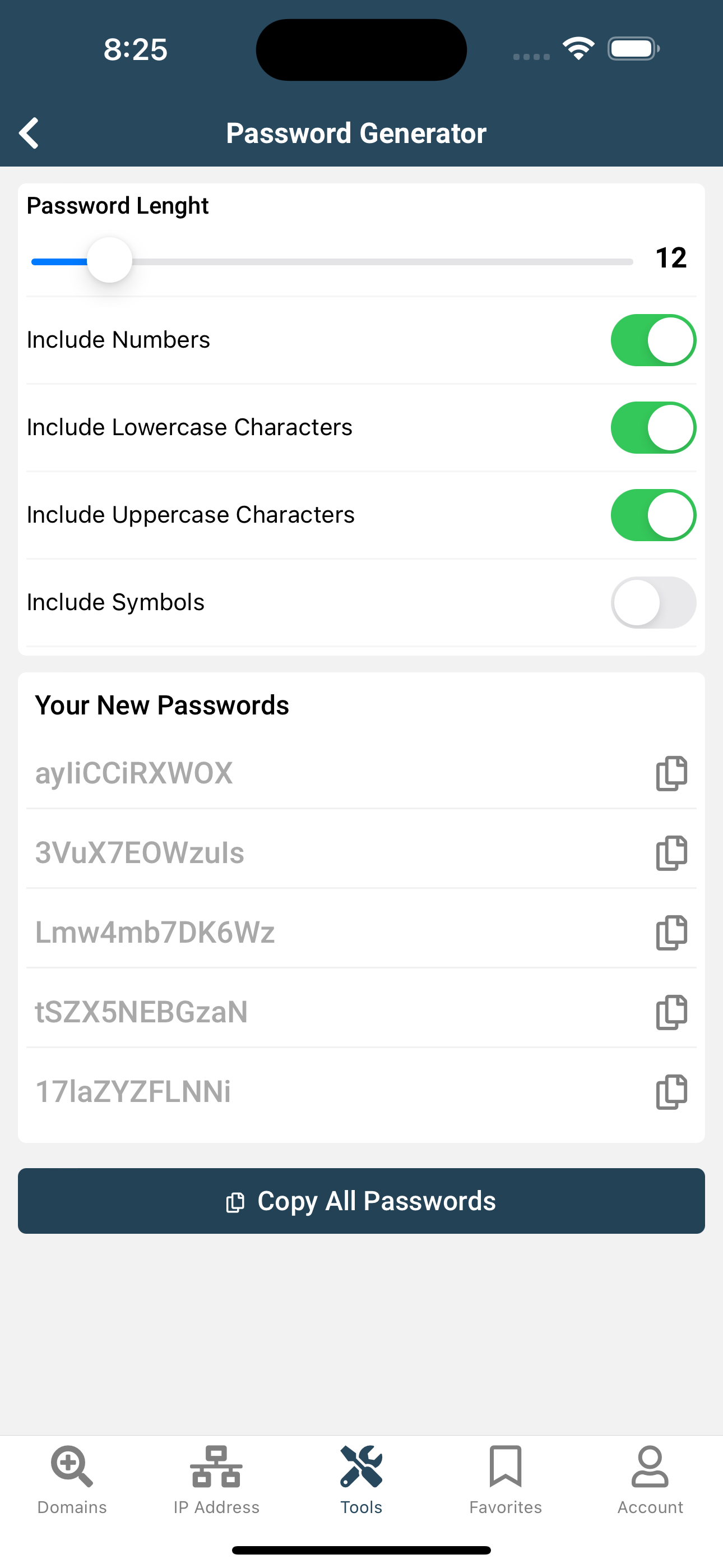 Domain Panel