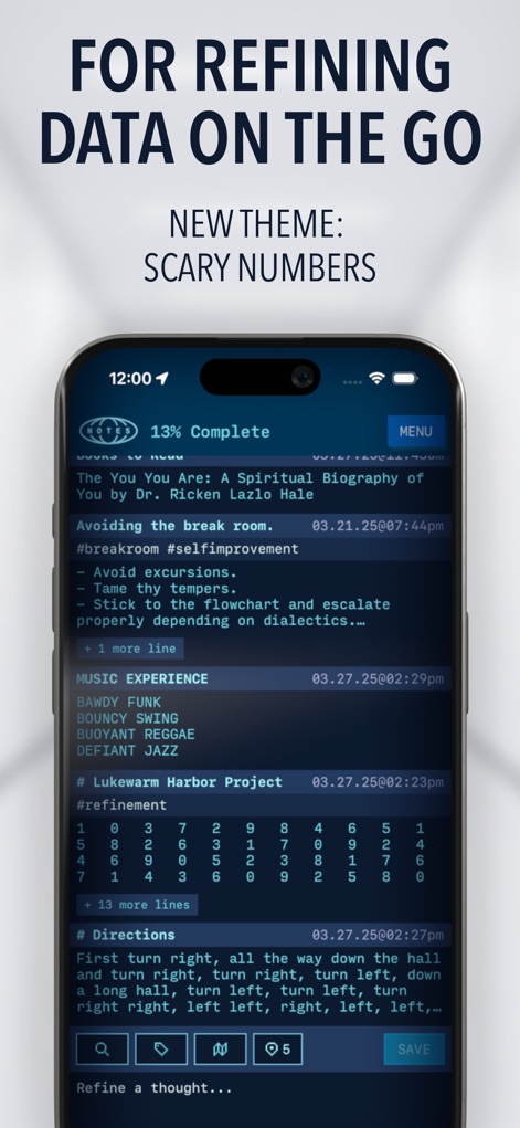 RIFT Notes: Retro Style Notes - Navigation App | MWM
