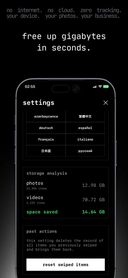 Screenshot 3 di 4 di swayp - gallery cleaner
