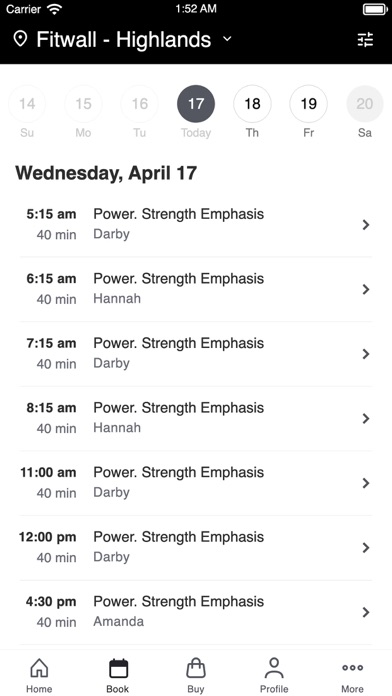 Fitwall Denver Screenshot