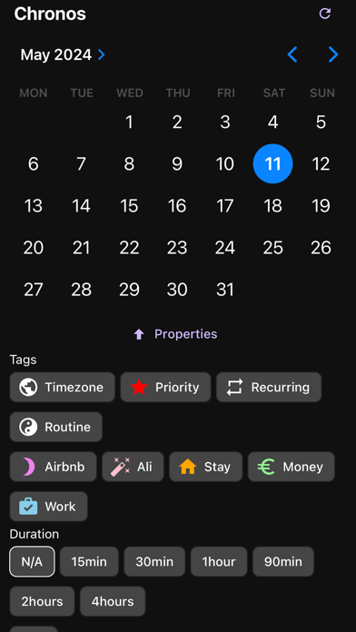 Slapps Chronos app screenshot