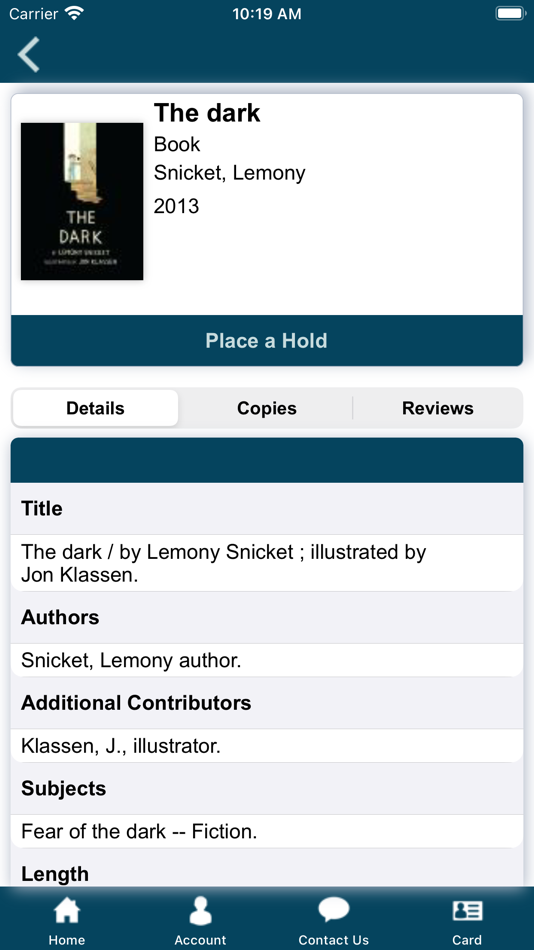 #4. Shelby County Public Library (iOS) By: Capira Technologies