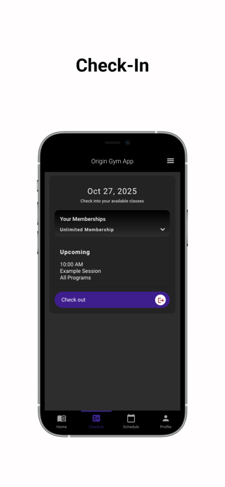 Origin Gym App Screenshot 3 of 4