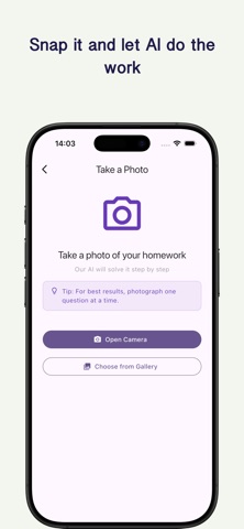 Thinkzo: AI Homework Helper Screenshot 1 of 4