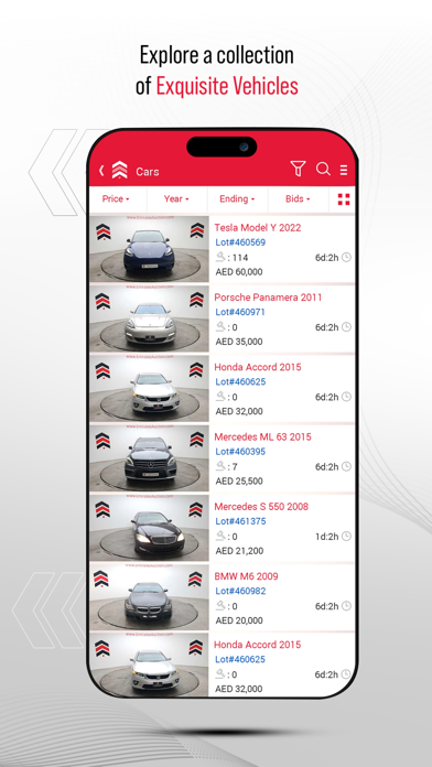 Emirates Auction Screenshot
