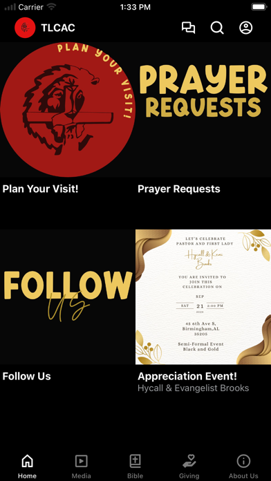 The Lion's Cross Church app screenshot