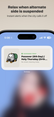 Sweepy: NYC Parking App Screenshot 6 of 7