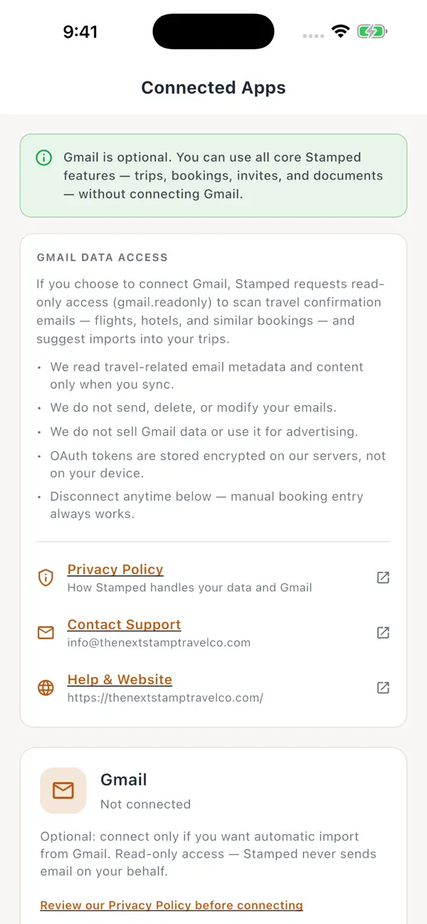 Screenshot #1 pour Stamped: Travel Planner
