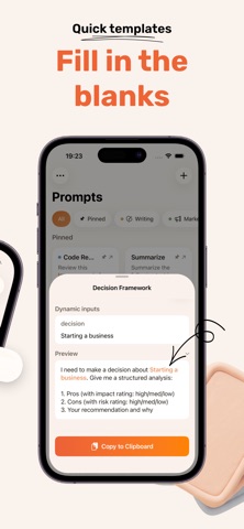 PromptPaste: AI prompt Library Screenshot 2 of 7