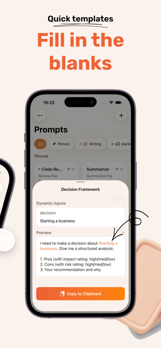PromptPaste: AI prompt Library Screenshot 2 of 7