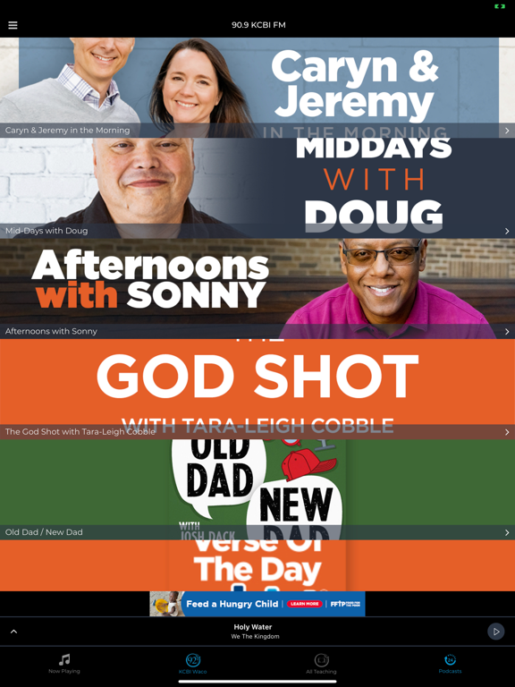 KCBI iPad screenshot 5 - Music app