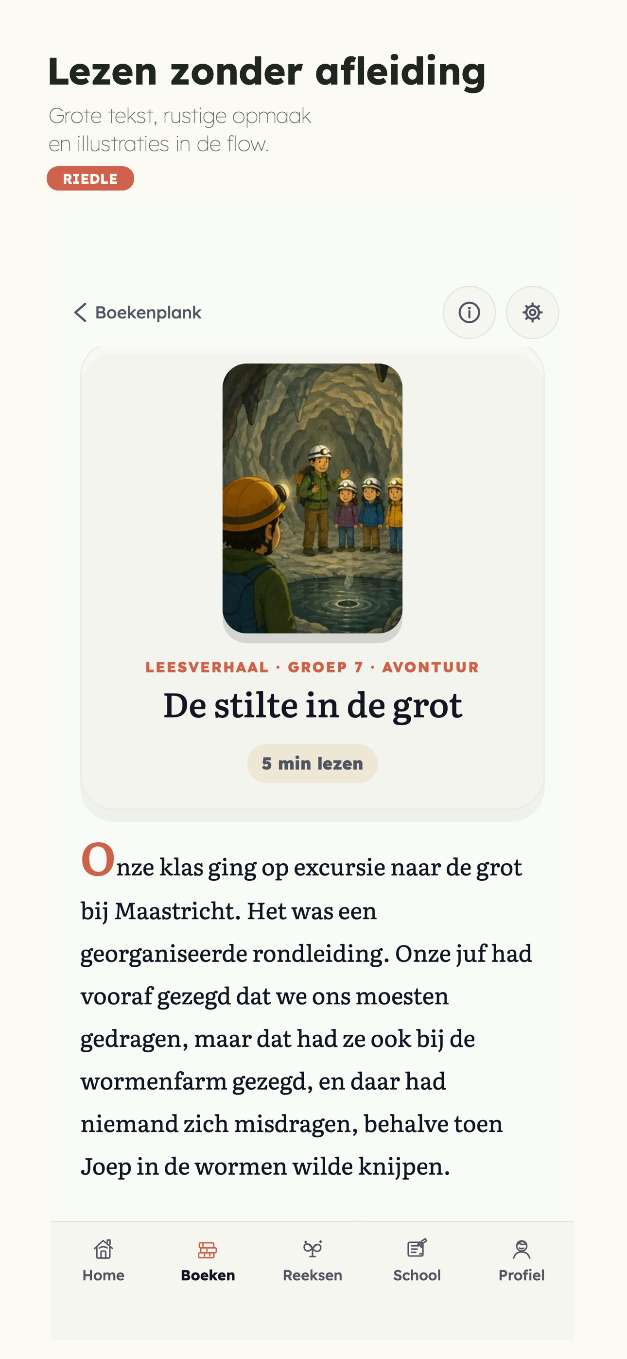 Riedle: Begrijpend Lezen screenshot 4