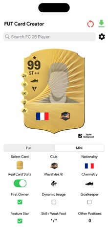 UT 26 Card Creator Screenshot 3 of 4