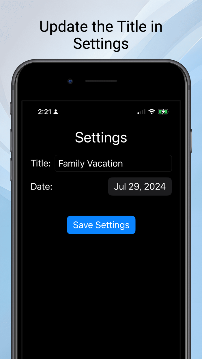 Super-Simple Count Down Widget