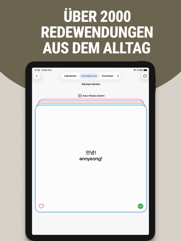 Koreanisch leicht lernen iPad screenshot