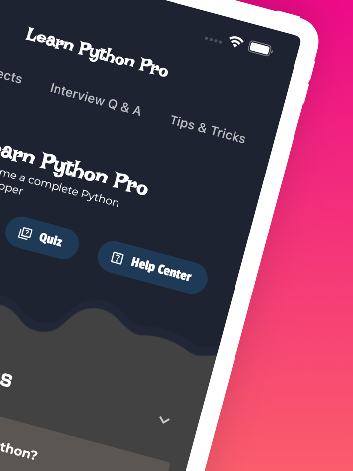 #2. Learn Python Programming [Pro] (iOS) By: Muhammad Mubeen