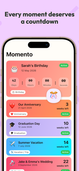 Momento - Countdown Days Screenshot 1 of 7
