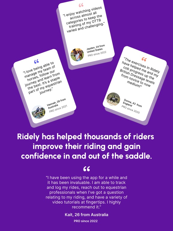 Ridely - Horse Riding iPad screenshot 9 - Sports app