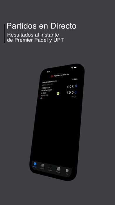 BePadel: Resultados de Padel Screenshot