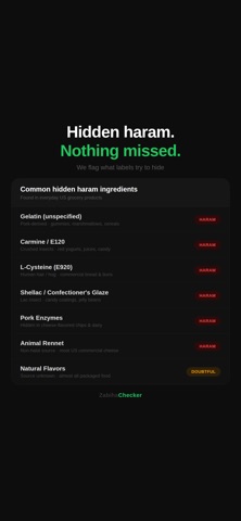 ZabihaCheck screenshot