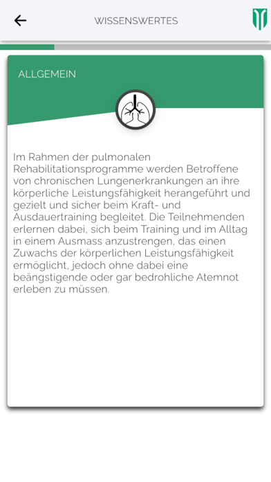 INSELhealth - pulmo fit Screenshot