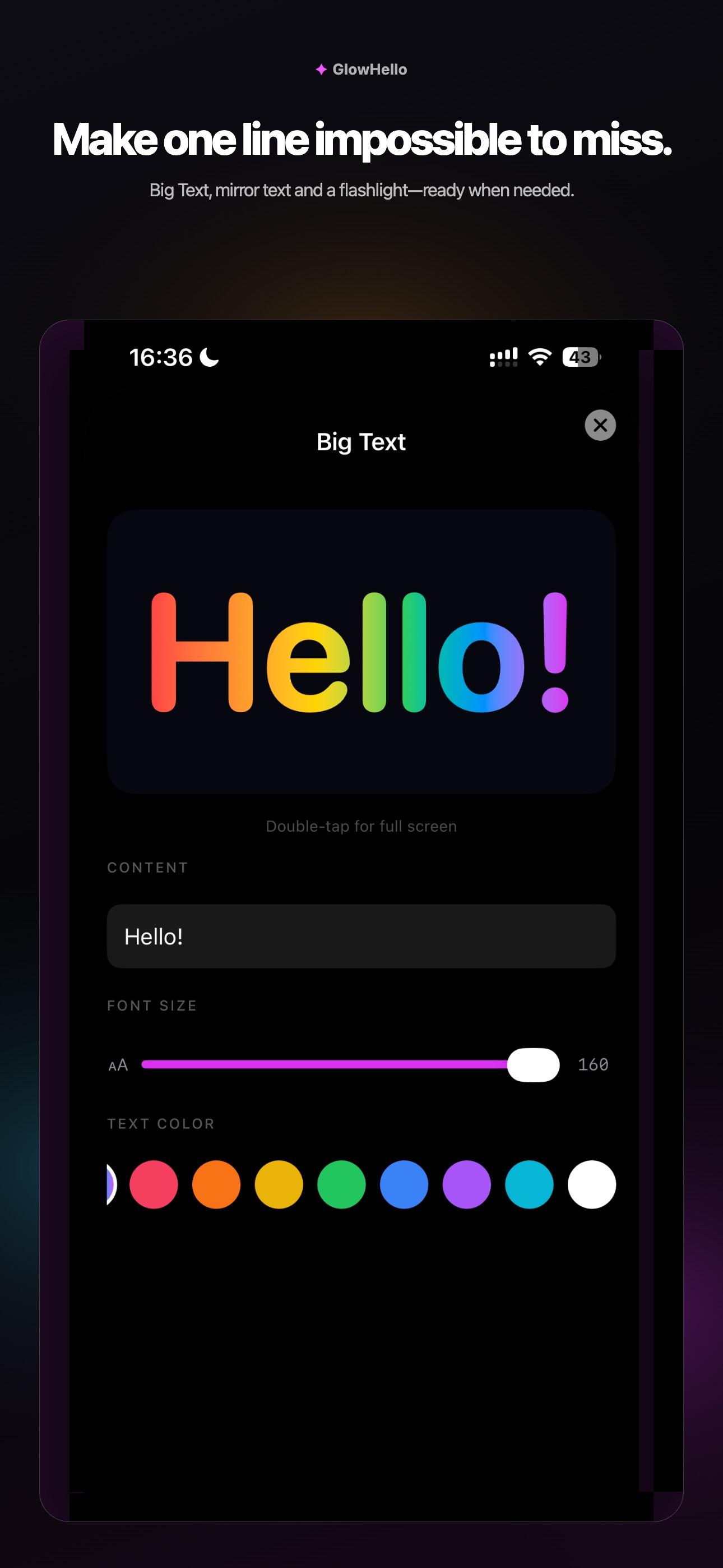 Screenshot 5 of GlowHello: LED Sign
