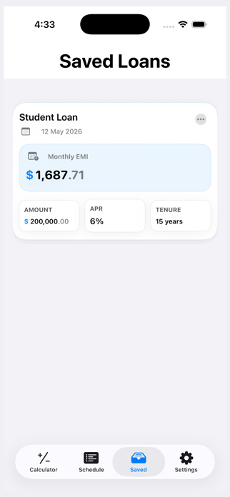 Amortization Calculator EMI Screenshot 4 of 10