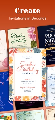 Invitation Maker-RSVP,Greeting iPhone screenshot