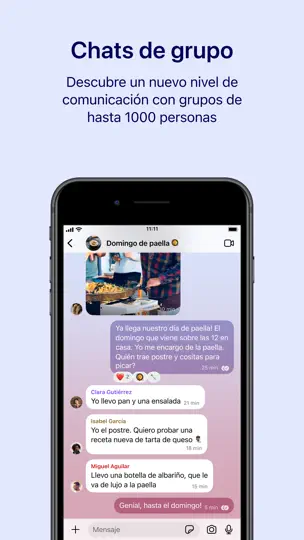 Captura de pantalla de Signal - Mensajería Privada en iPhone 6