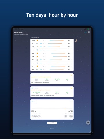 Cloudmesh: Weather Radar & AQI iPad screenshot 9