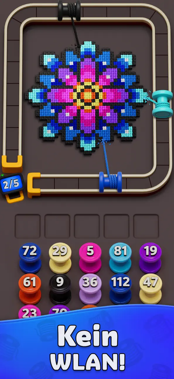 Yarn Loop: Knit Puzzle iOS Mod IPA screenshot 2 - iOS game interface