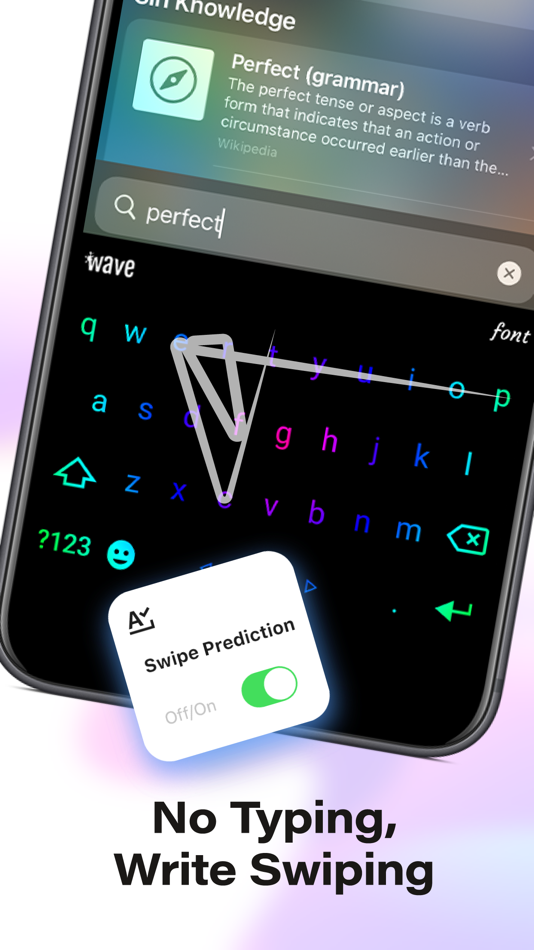 #6. Wave AI Keyboard - Fonts&Skins (iOS) Podle: Wave Design Studio
