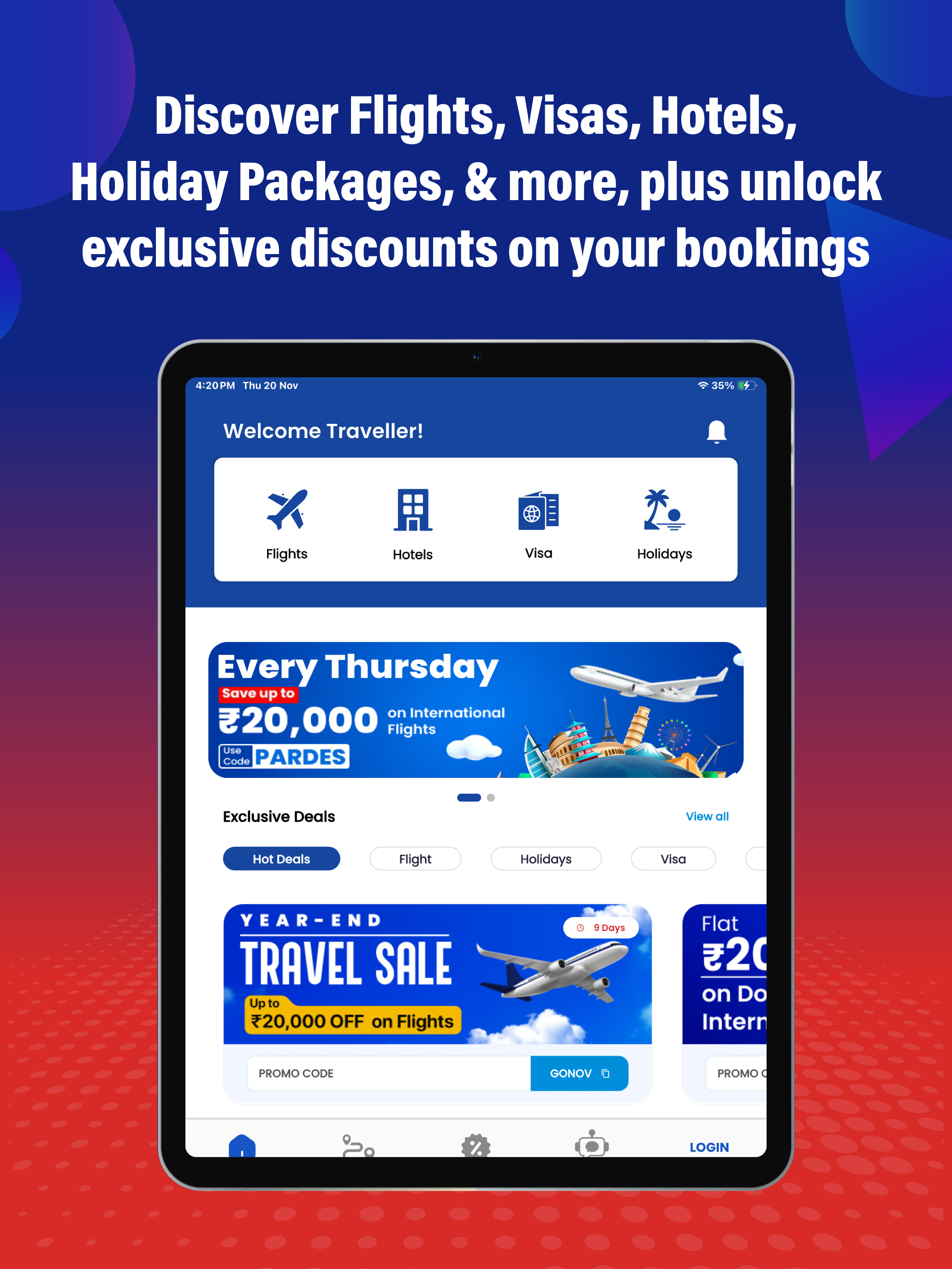 AkbarTravels: Flights & Hotels