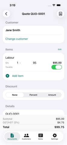 QuoteWell: Invoice & Estimate Screenshot 5 of 5