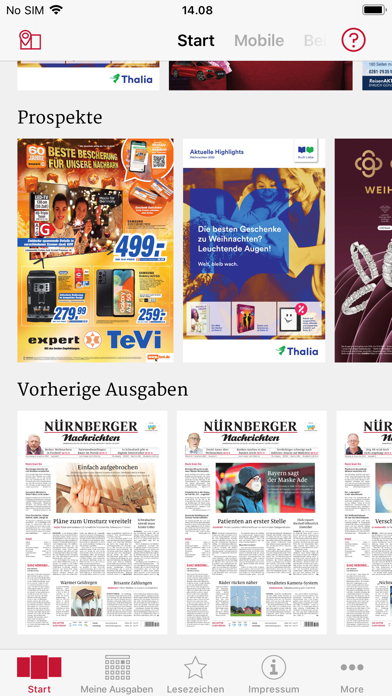 Nürnberger Nachrichten E-Paper Screenshot