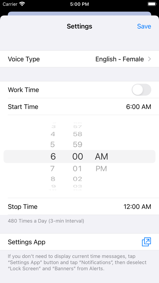#3. Voice Over Clock (iOS) 由: Takafumi AMANO