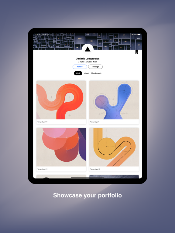 Behance – Creative Portfolios iPad screenshot 5