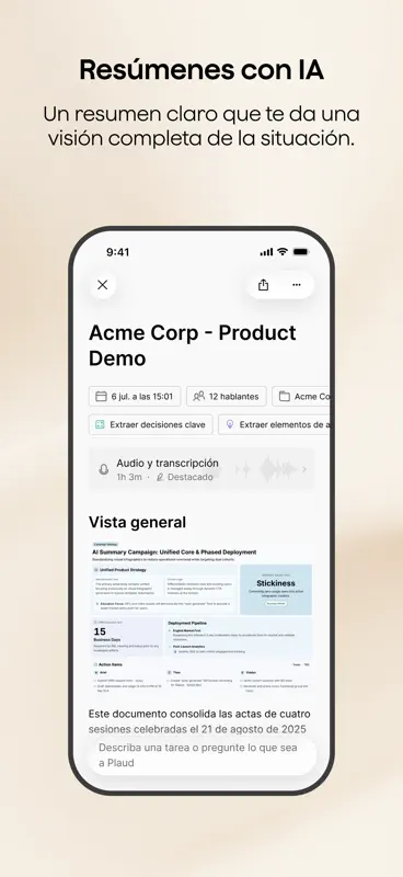Plaud: Asistente IA de trabajo screenshot 5 of 9
