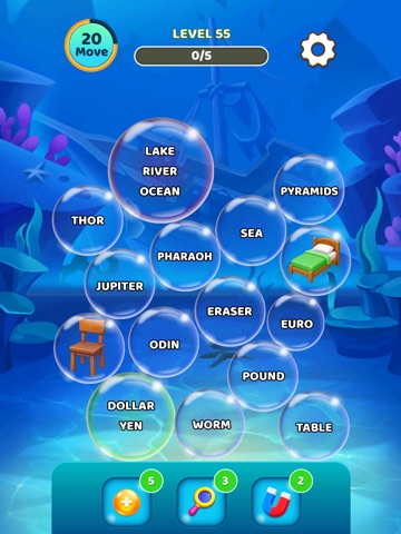 Word Bubble Sort: Pop Puzzle iPad screenshot