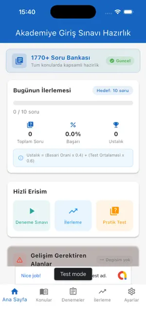 Akademiye Giriş Sınavı screenshot 1