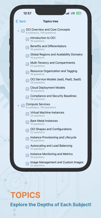 OCI Knowledge Test Screenshot 2 of 6