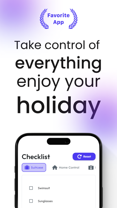 Vacation Assistant - Checklist Screenshot