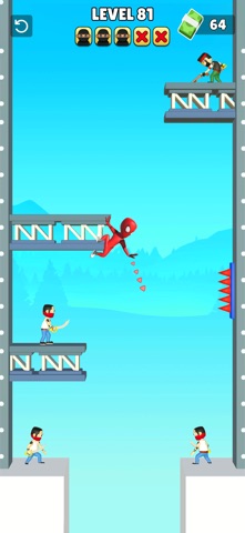 Web Battle 3D: Swing Hero iPhone screenshot