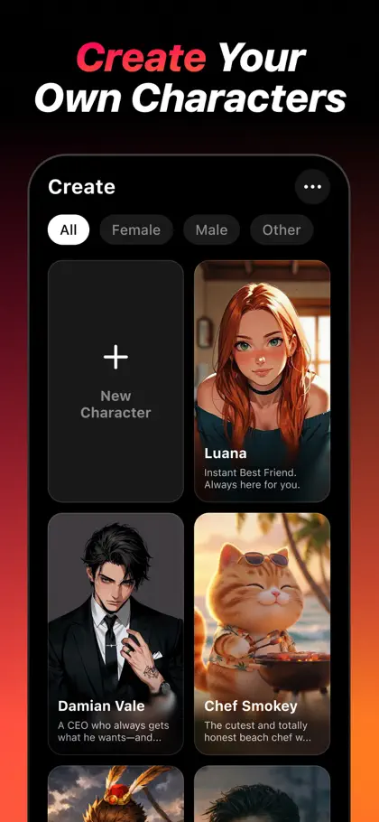 Sticky Fantasy: AI Characters ekran görüntüsü 4 / 5