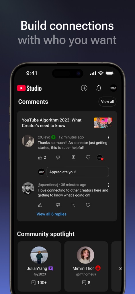 YouTube Studio - Audience Engagement Toolkit