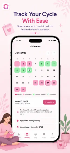 Period Tracker & Calendar screenshot 2