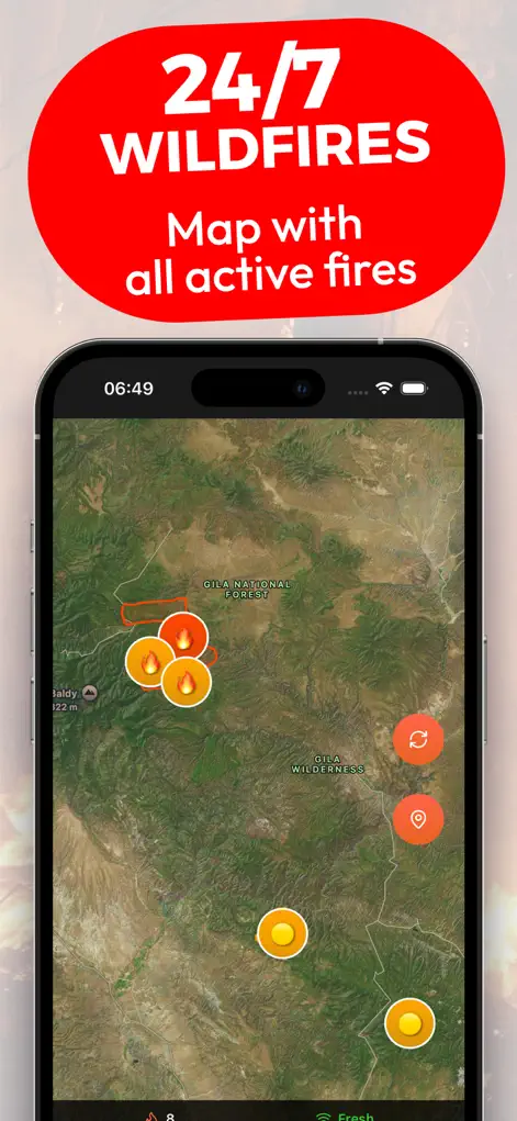 Wildfire App－Maps・Fire Tracker - Navigation App | MWM
