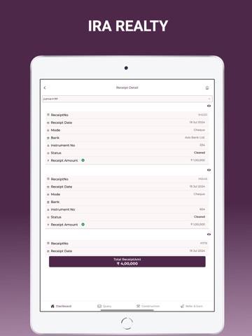 IRA Realty Group iPad screenshot